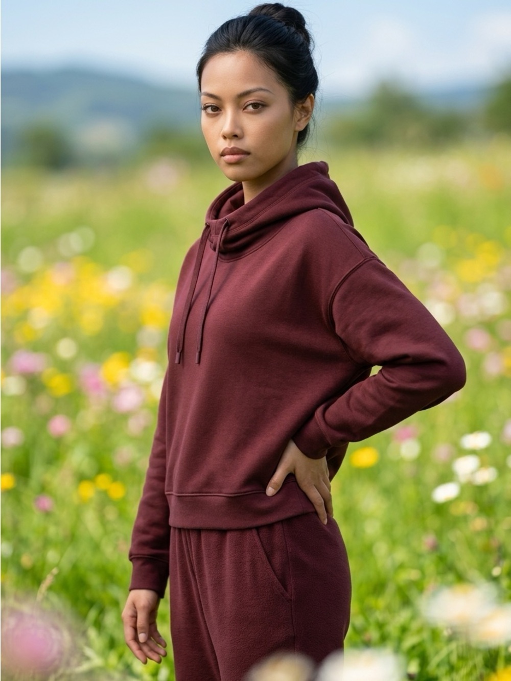 NWT Xersion Women’s Maroon Burgundy Hoodie - Size XXL